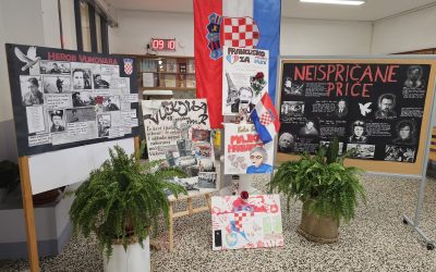 OBILJEŽAVANJE DANA SJEĆANJA NA ŽRTVE DOMOVINSKOG RATA I DANA SJEĆANJA NA ŽRTVU VUKOVARA I ŠKABRNJE U PRIRODOSLOVNOJ ŠKOLI KARLOVAC